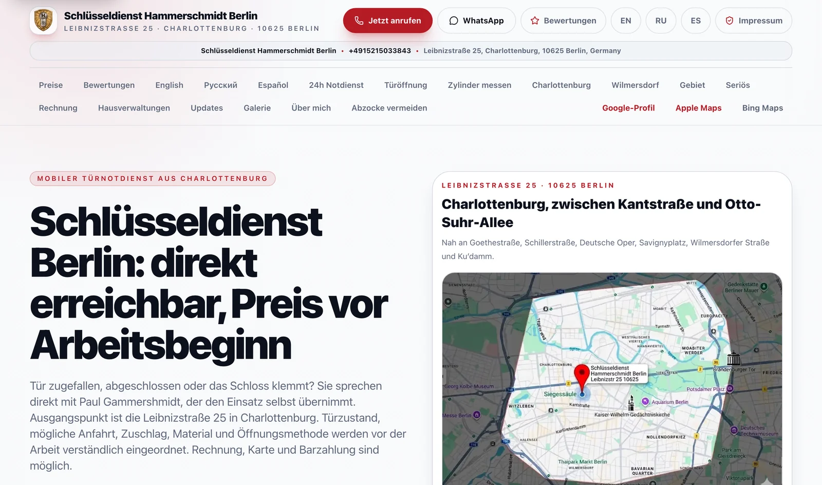 schluesseldienst-hammerschmidt.berlin ana sayfası, Ekim 2026.
